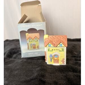 1994 country kitchen *BASIL* spice jar collection